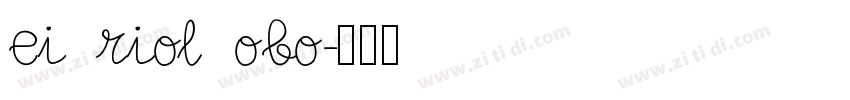 ei riol obo字体转换